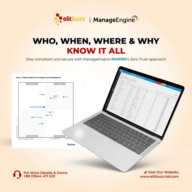 PAM360 Zero Trust, Elitbuzz × ManageEngine